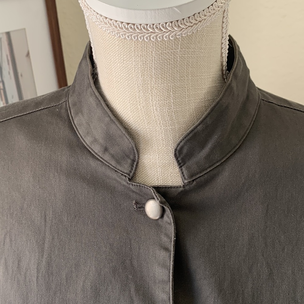 ATTENTION Lightweight Dark Gray Button Down Jacket - image 15